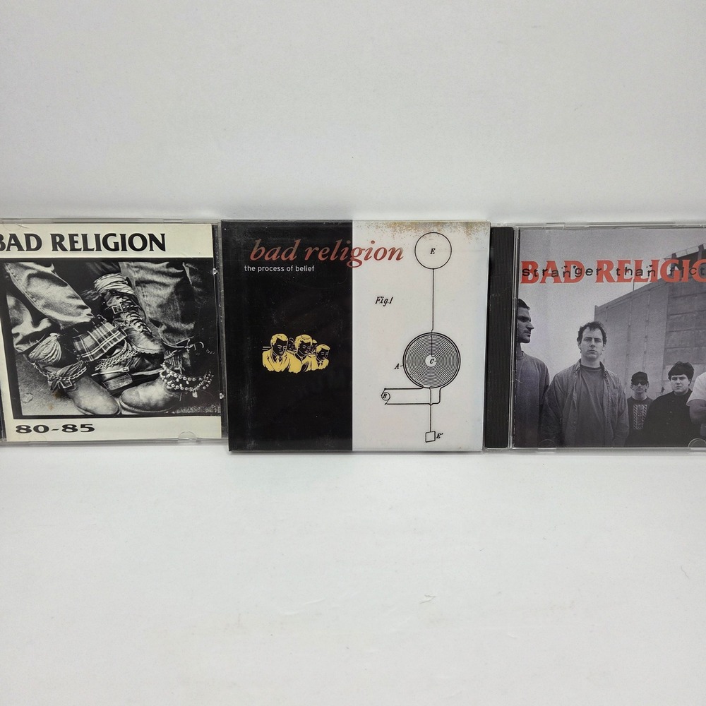 Bad Religion CD Lot 3 Albums 80-85 Stranger Than Fiction Process Belief Rock